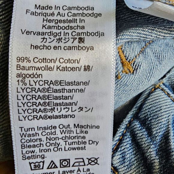 J. Crew Slim Wide Leg Jeans Women's Sz 28 High-Rise Cropped Raw Hem Casual - Picture 7 of 8